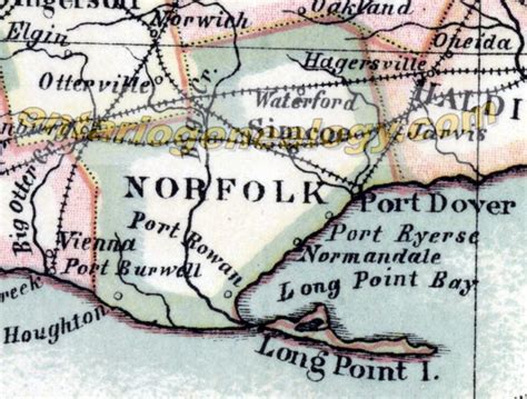 norfolk county historical maps